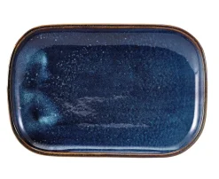 Rechteckiger Teller Terra Aqua Blue - 29 x 19,5 cm (6 Stk.)