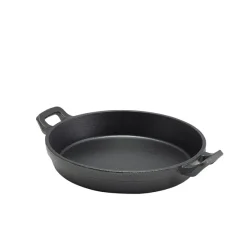 Runde Auflaufform mit Henkeln, Gusseisen - 18x3,4cm (6 Stk.)