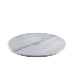 Runde Servierplatte Marmor grau - 33cm