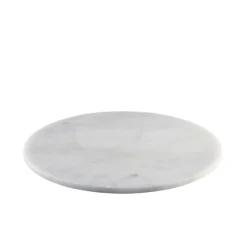 Runde Servierplatte Marmor weiß - 33cm