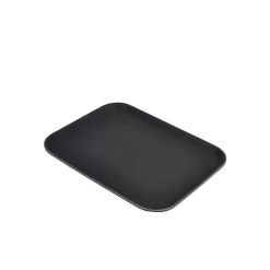 Rutschfestes Tablett, rechteckig, PP schwarz - 30,5x40,6cm