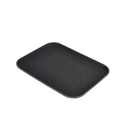 Rutschfestes Tablett, rechteckig, PP schwarz - 36,5x45,7cm