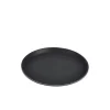 Rutschfestes Tablett, rund, PP schwarz - 35,5cm