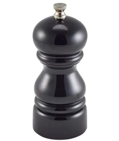 Salz-/Pfeffer-Mühle, Acryl, Keramik-Mahlwerk, 12,7x5,3cm - schwarz