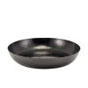 Schale aus gehämmertem Aluminium, schwarz - 44 cm