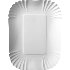 Schale eckig, Pappe pure weiß - 13,0x17,5x3,0cm (250 Stk.)