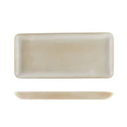 Schmale rechteckige Platte Antigo Steingut Barley – 31 x 14 cm (6 Stk.)