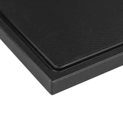 Schneidebrett mit Saftrille, HDPE schwarz, Prime Bar - 30x20x2cm