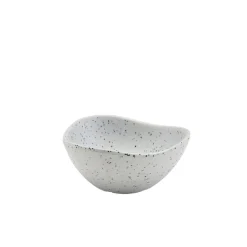 Schüssel, dreieckig, Melamin, Granitoptik weiß - 70ml / 7,5cm (24 Stk.)