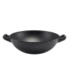Schüssel in Wok-Optik, Melamin schwarz - 35cm