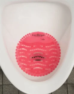 Schutzsieb für Urinale, rot - Duft: Kiwi-Grapefruit (1 Stk.)