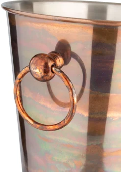 Sektkühler, Edelstahl, Vintage-Kupferoptik - 20cm