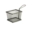 Servierkorb, Edelstahl, schwarz - 12,5x10x8,5cm (6 Stk.)