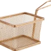 Servierkörbchen Edelstahl kupferfarben - 12,5x10x8,5cm