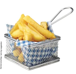 Servierkörbchen Edelstahl - 9,5x9,5x6cm