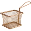 Servierkörbchen Edelstahl kupferfarben - 10x8x7,5cm