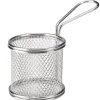 Servierkörbchen rund, Edelstahl - 9,3x9cm