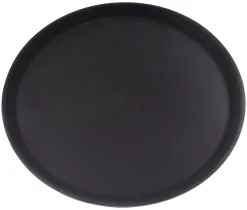 Serviertablett, Glasfaserkunststoff, schwarz, 36cm