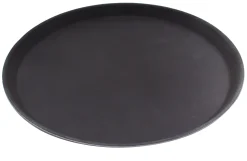 Serviertablett, Glasfaserkunststoff, schwarz, 36cm