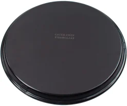 Serviertablett, Glasfaserkunststoff, schwarz, 36cm