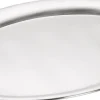 Serviertablett oval, Edelstahl matt - 19,5x15cm