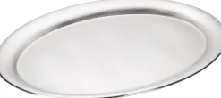 Serviertablett oval, Edelstahl matt - 19,5x15cm