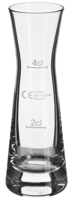 Spirituosenkaraffe/ Barmaß Belfesta, Zwiesel Glas - 60ml, 2+4cl Eiche