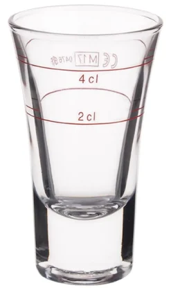 Stamper Dublino - 57ml, 2+4cl geeicht (6 Stk.)