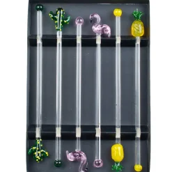 Stirrer Tropical, Glas - Set (6 Stk.)