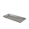 Tablett, Edelstahl vintage - 36x16,5cm
