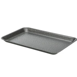 Tablett silberfarben gehämmert - 31,5 x 21,5 x 2 cm