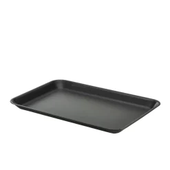 Tablett, verzinkter Stahl, matt schwarz - 31,5x21,5x2cm