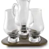 The Glencairn Whisky Tasting Set mit 2 Gläsern, Wasserkrug und Holztablett