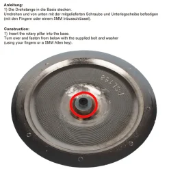 Thekendrehständer für 6 Flaschen (0,7l-1,0l)