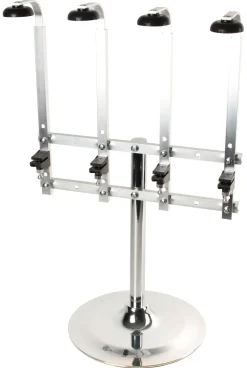 Thekenständer mobil, mit Gewicht - 4-fach (0,7l-1,0l)