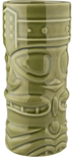 Tiki Becher Face, grün - 400ml