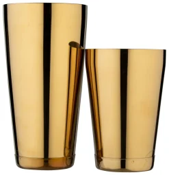 Tin on Tin Shaker mit Bodenkappe, Prime Bar - goldfarben (850ml)