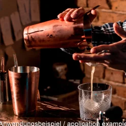 Tin on Tin Shaker mit Bodenkappe, Prime Bar - kupferfarben (850ml)