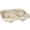 Tragetablett Pappe 4,7x22,4x22,4cm - für 4 Becher (110 Stk.)