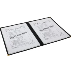 Transparenter Menühalter, American Style, A4 - 2 Blätter / 4-seitig