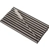 Trinkhalme, Edelstahl (8x150mm), schwarz GMB - 10 Stk.-Set mit Reinigungsbürste