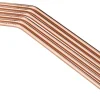 Trinkhalme, Edelstahl (5x230mm) - kupferfarben (6 Stk.)