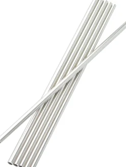 Trinkhalme, Edelstahl (6x230mm) - 6 Stk.