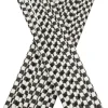 Trinkhalme, Papier (6x210mm) - schwarz-weiß (100 Stk.)