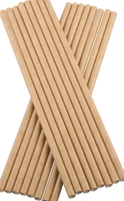 Trinkhalme, Papier (6x200mm), Prime Bar - beige (100 Stk.)