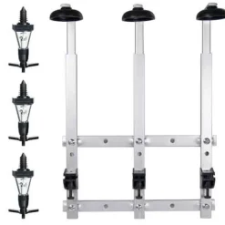 Triple Wandflaschenhalter mit 3x 2cl Dosierer