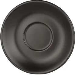 Untertasse Barista, Porzellan schwarz - 13,7cm (12 Stk.)