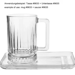 Untertasse eckig Elysia, Pasabahce - 18,4cm