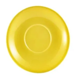 Untertasse Porzellan gelb – 16 cm (6 Stk.)