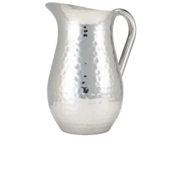 Wasserkrug Edelstahl gehämmert - 2,0 l